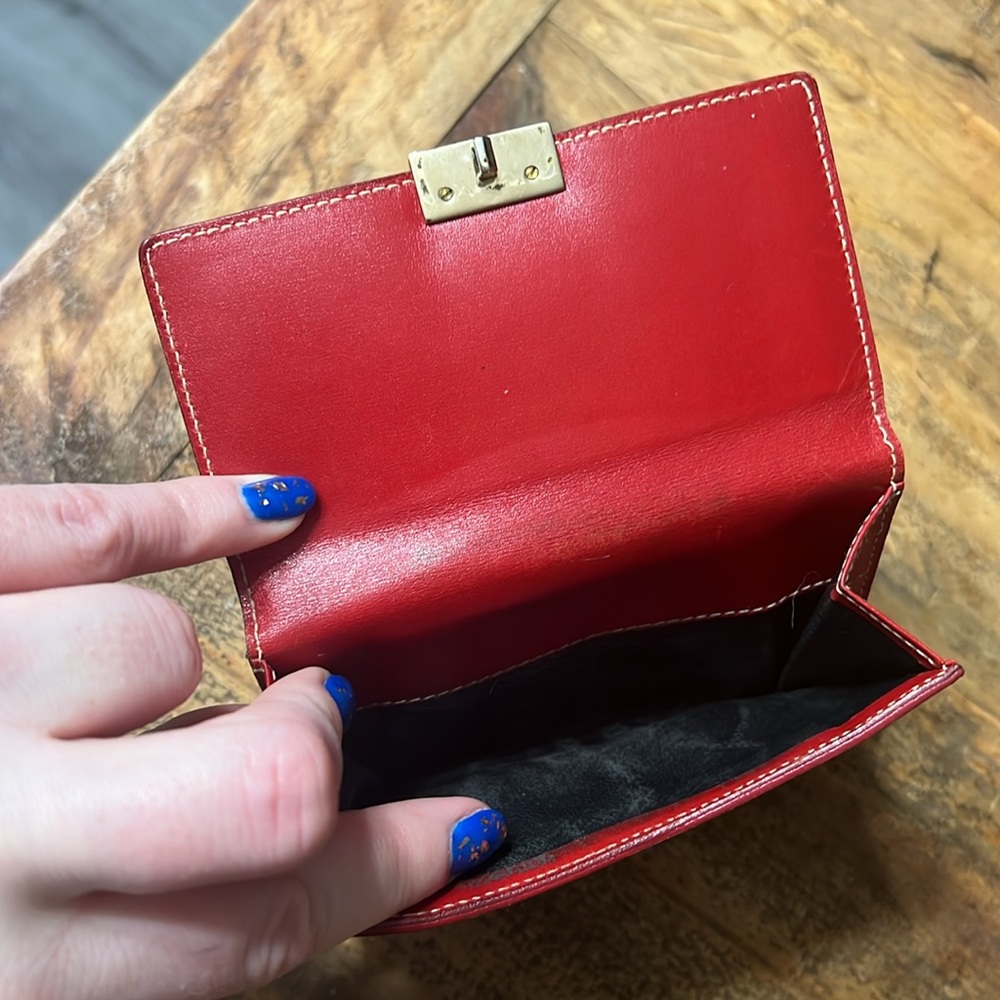 Gucci red leather wallet - Picture 5 of 6